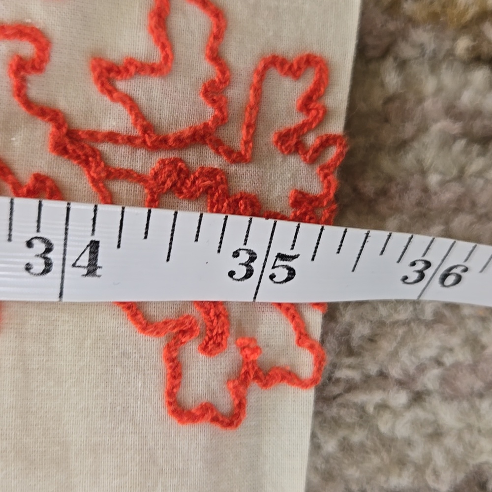EUC J. Crew Cream/Orange Cotton Dress Size 2 - Picture 8 of 8